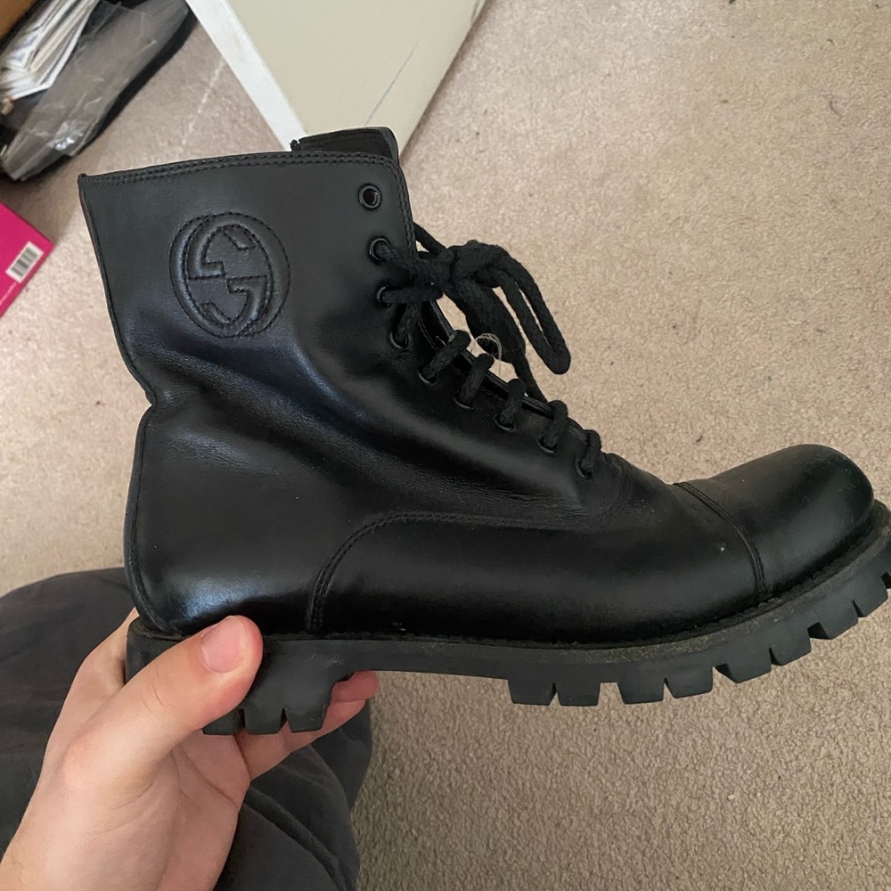Woman’s Gucci Black Leather Boots
